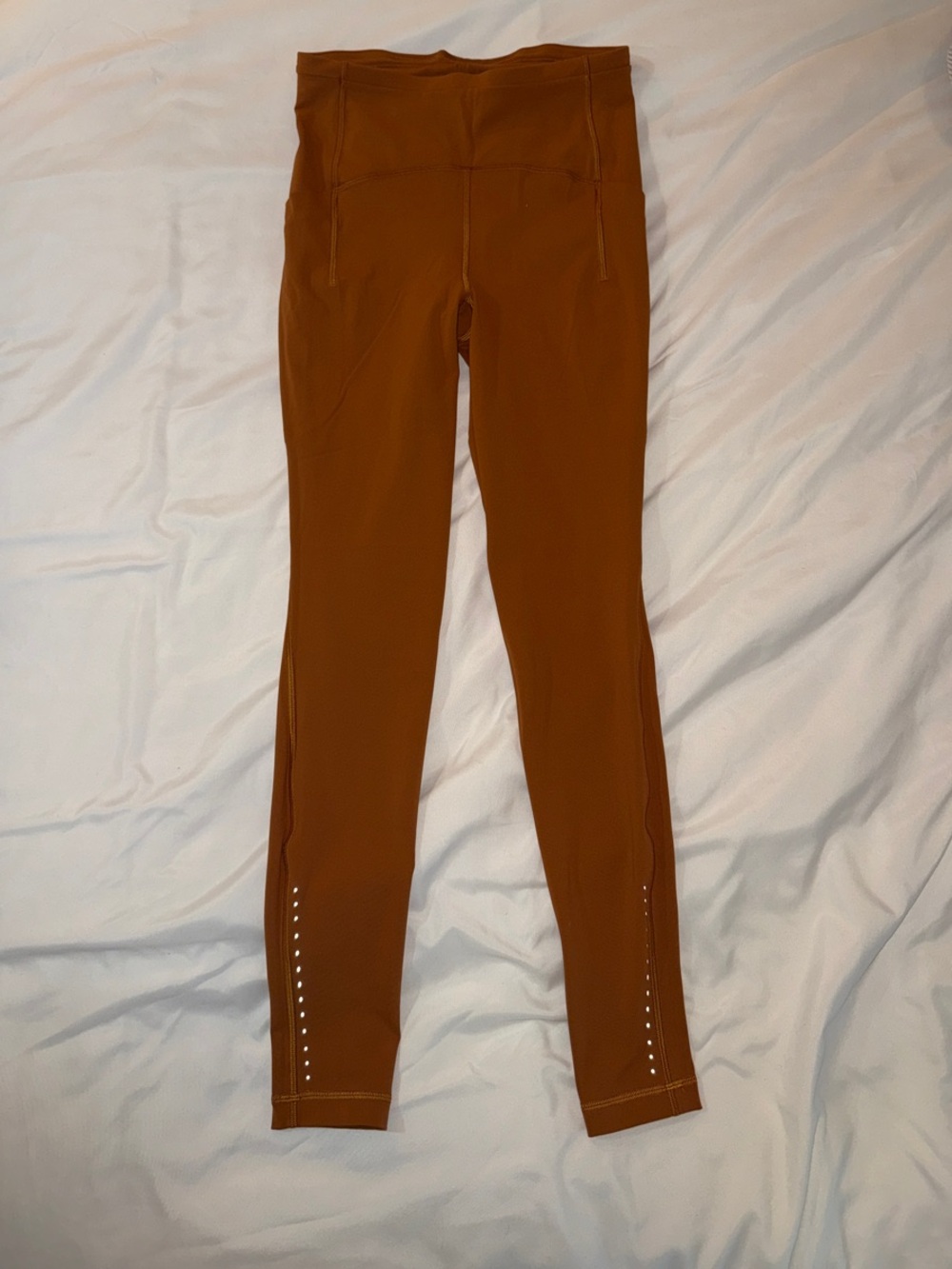 Lululemon High-Waist Orange Leggings